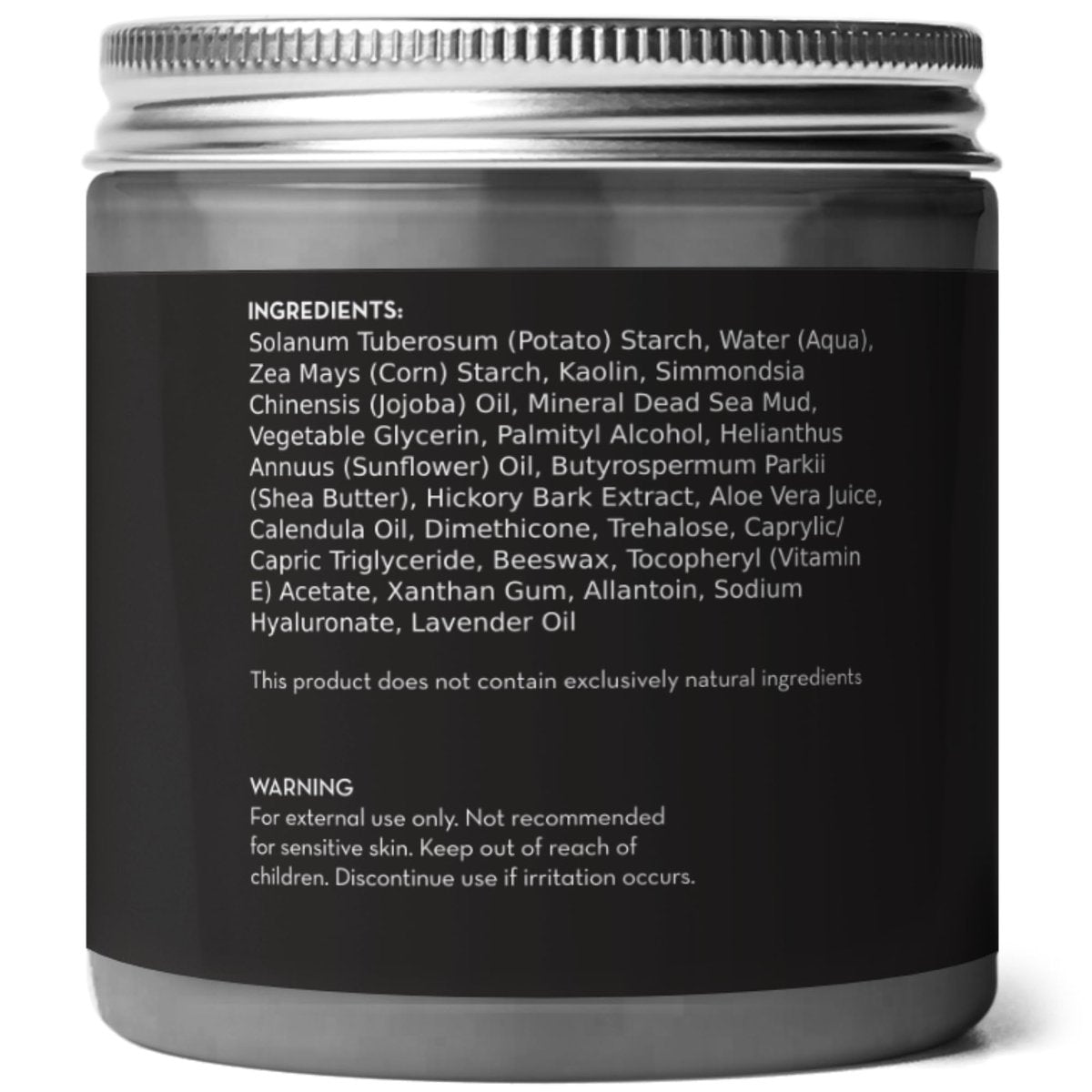 Pure Body Naturals Dead Sea Mud Mask – Face & Body Treatment for Acne, Blackheads & Oily Skin – Minimize Pores with Dead Sea Clay & Charcoal – 8.8 oz Avelisse