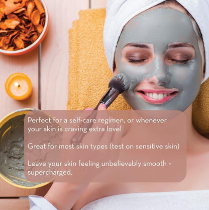 Pure Body Naturals Dead Sea Mud Mask – Face & Body Treatment for Acne, Blackheads & Oily Skin – Minimize Pores with Dead Sea Clay & Charcoal – 8.8 oz Avelisse