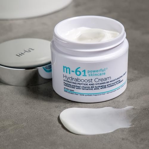 m-61 Hydraboost Cream - Ultra-Nourishing Moisturizing Face Cream with Hyaluronic Acid, Peptides, Vitamins E & B5 for All Skin Types - 1.7 Fl Oz Avelisse