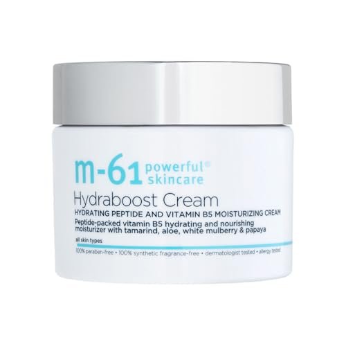 m-61 Hydraboost Cream - Ultra-Nourishing Moisturizing Face Cream with Hyaluronic Acid, Peptides, Vitamins E & B5 for All Skin Types - 1.7 Fl Oz Avelisse