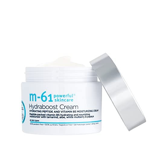 m-61 Hydraboost Cream - Ultra-Nourishing Moisturizing Face Cream with Hyaluronic Acid, Peptides, Vitamins E & B5 for All Skin Types - 1.7 Fl Oz Avelisse