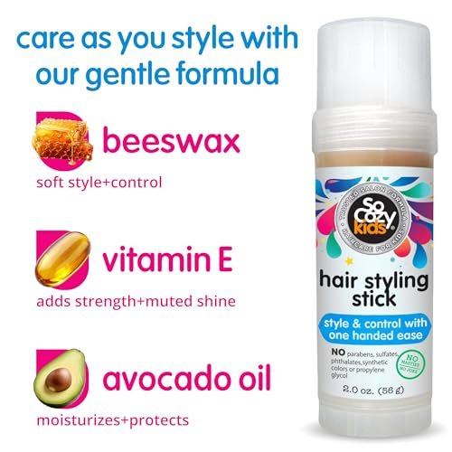 So Cozy Kids Hair Wax Stick – Easy & Quick Styling Wax for Flyaway Hair, Slick Back & Shape with Precision (2 Oz), Paraben-Free & Sulfate-Free - görsel 6
