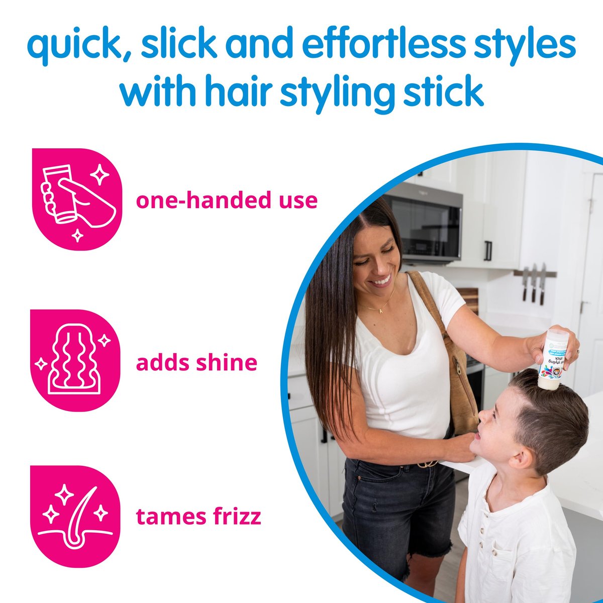 So Cozy Kids Hair Wax Stick – Easy & Quick Styling Wax for Flyaway Hair, Slick Back & Shape with Precision (2 Oz), Paraben-Free & Sulfate-Free - görsel 3