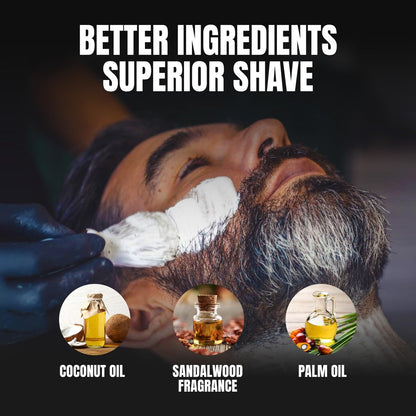 Gentleman Jon Sandalwood Shaving Soap for Men - Classic Shave Essential, 2.25 oz