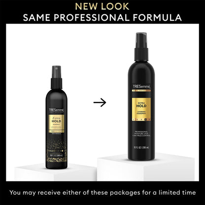 TRESemmé Extra Hold Hairspray Non-Aerosol 3-Pack with Keratin Repair Hair Mask – 24H Hold & Frizz Control Avelisse