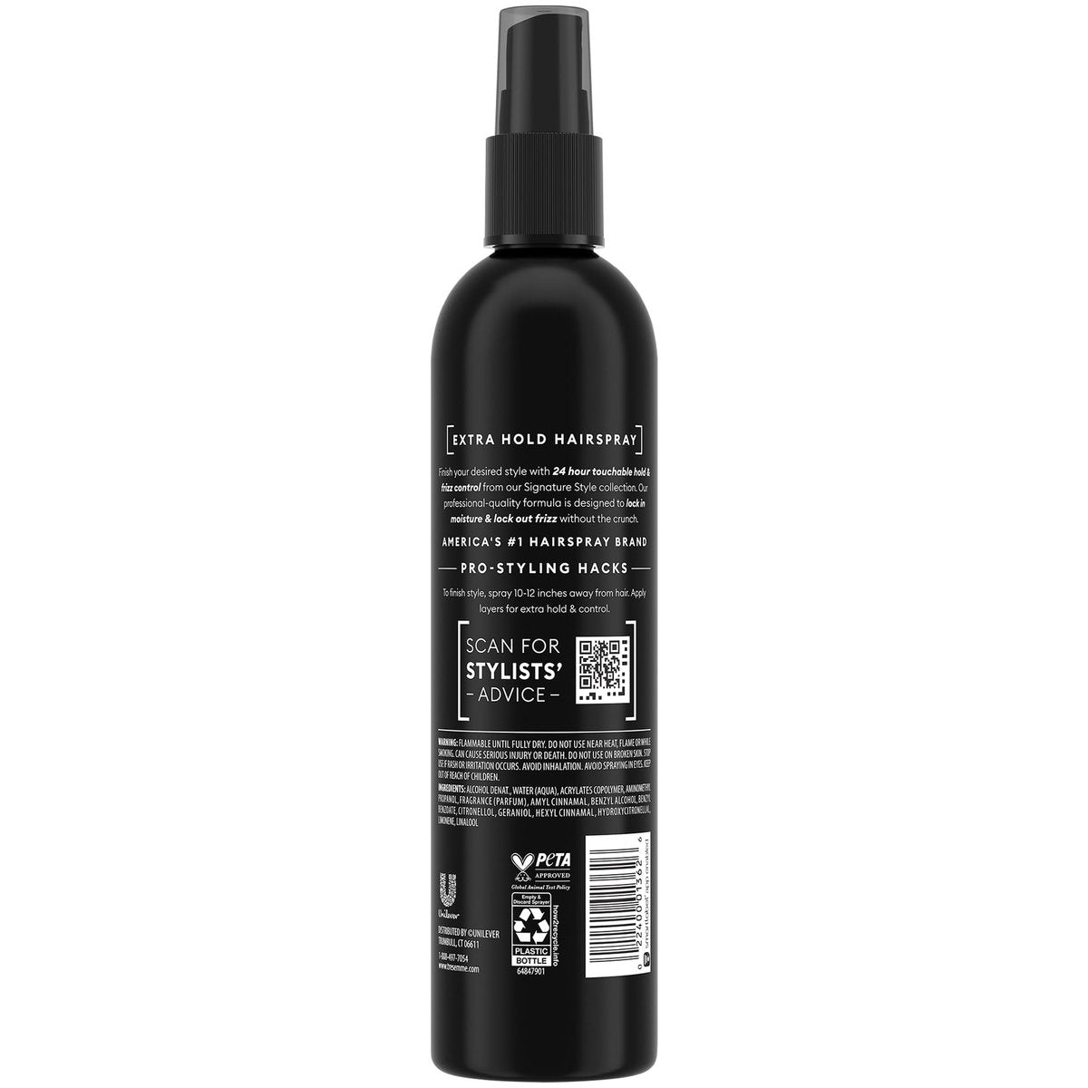 TRESemmé Extra Hold Hairspray Non-Aerosol 3-Pack with Keratin Repair Hair Mask – 24H Hold & Frizz Control Avelisse