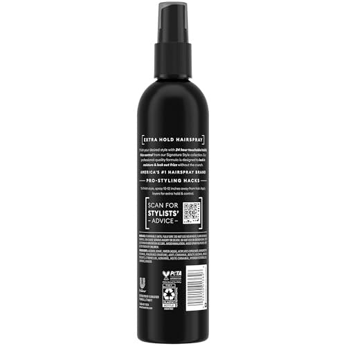 TRESemmé Extra Hold Hairspray Non-Aerosol 3-Pack with Keratin Repair Hair Mask – 24H Hold & Frizz Control Avelisse