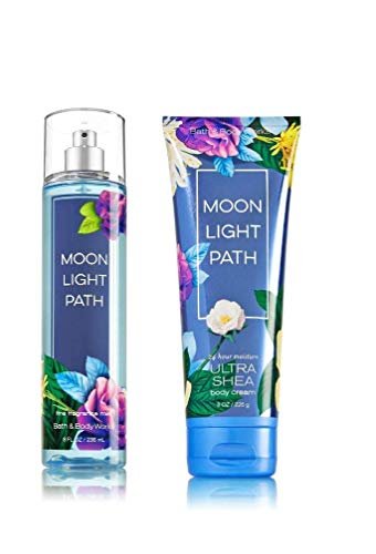 Bath & Body Works Moonlight Path Fine Fragrance Mist & Triple Moisture Body Cream Set (8 oz Each) Avelisse