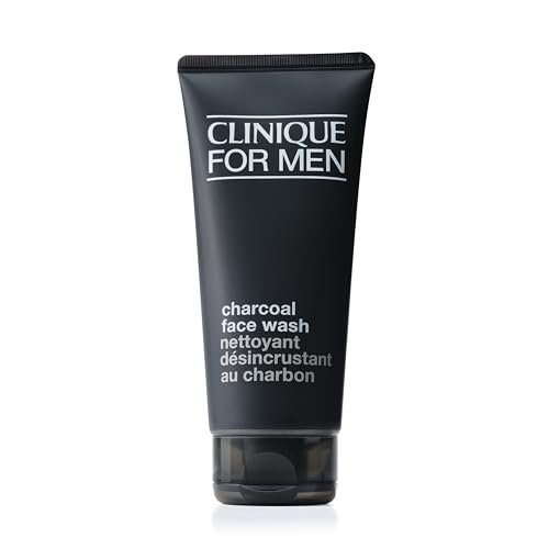 Clinique For Men Charcoal Face Wash - Detoxifying Gel Cleanser, 6.7 Fl Oz - Unclogs Pores & Refines Skin Avelisse