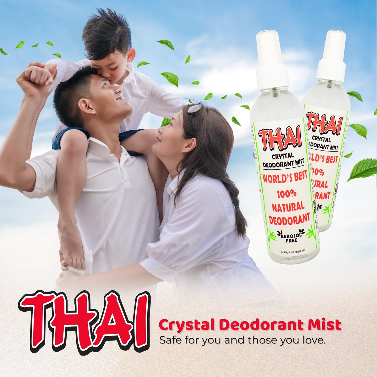 Thai Deodorant Stone Crystal Mist Natural Deodorant Spray - 8 oz (Pack of 2) - Aluminum-Free, Hypoallergenic Deodorant for Women, Men & Sensitive Skin - görsel 12
