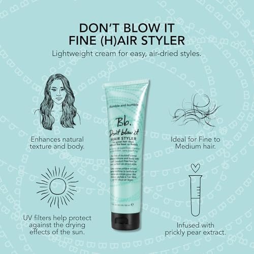 Bumble and bumble. Don't Blow It Fine (H) Air Styler Air Dry Cream - 5 Fl Oz - görsel 10