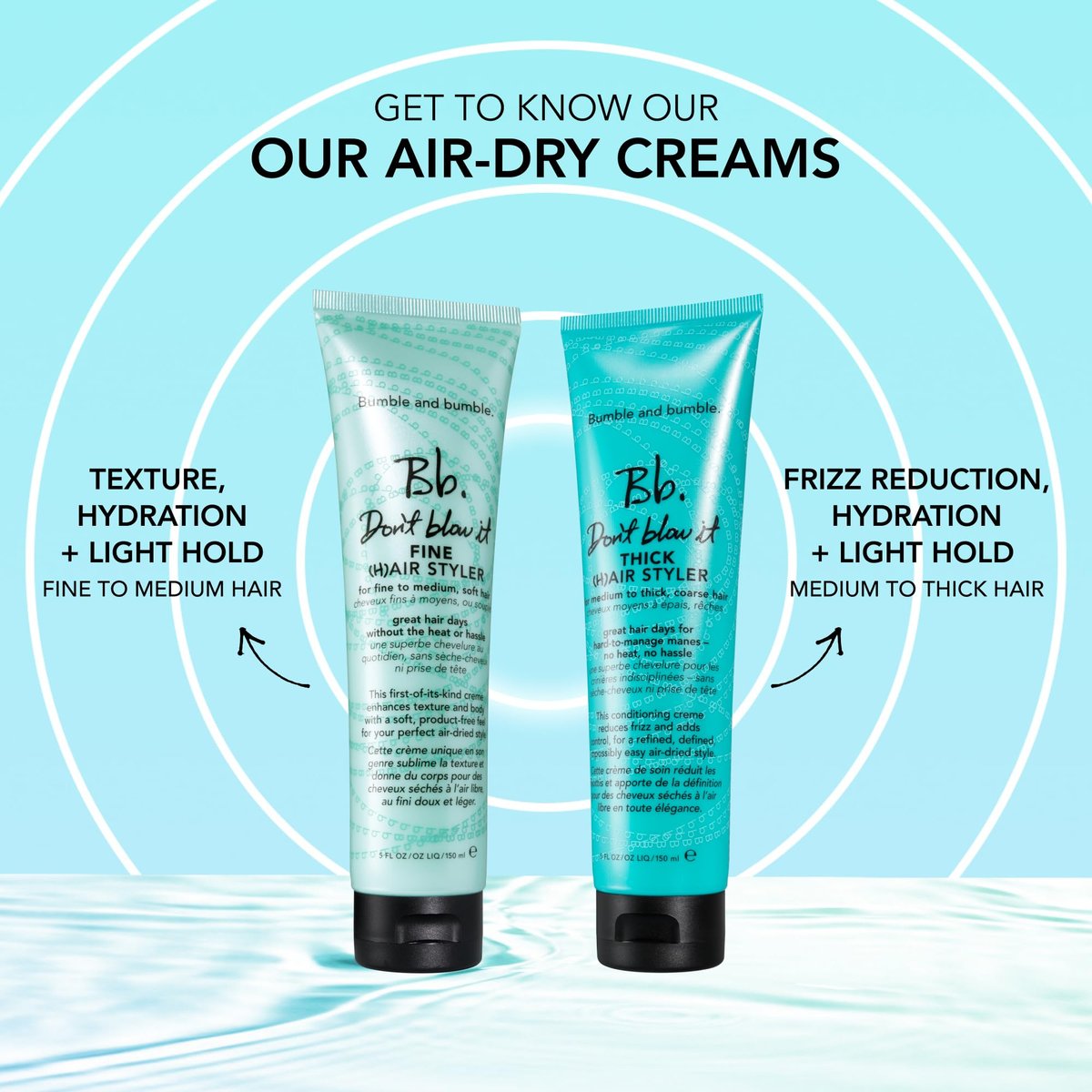 Bumble and bumble. Don't Blow It Fine (H) Air Styler Air Dry Cream - 5 Fl Oz - görsel 11