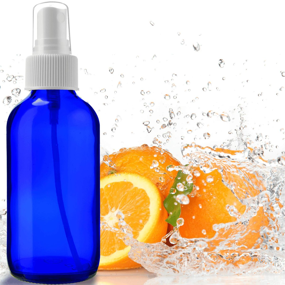Sally's Organics Empty Blue Glass Small Portable Atomizer Spritzer, 2 Pack (4 oz) - Refillable Travel Spray Bottles - görsel 11