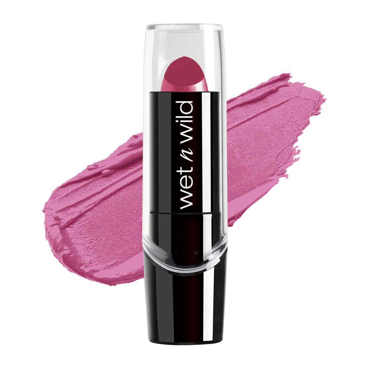 wet n wild Silk Finish Lipstick - Retro Pink - Hydrating, Buildable Lip Color with Vitamins A & E and Macadamia Oil - görsel 1