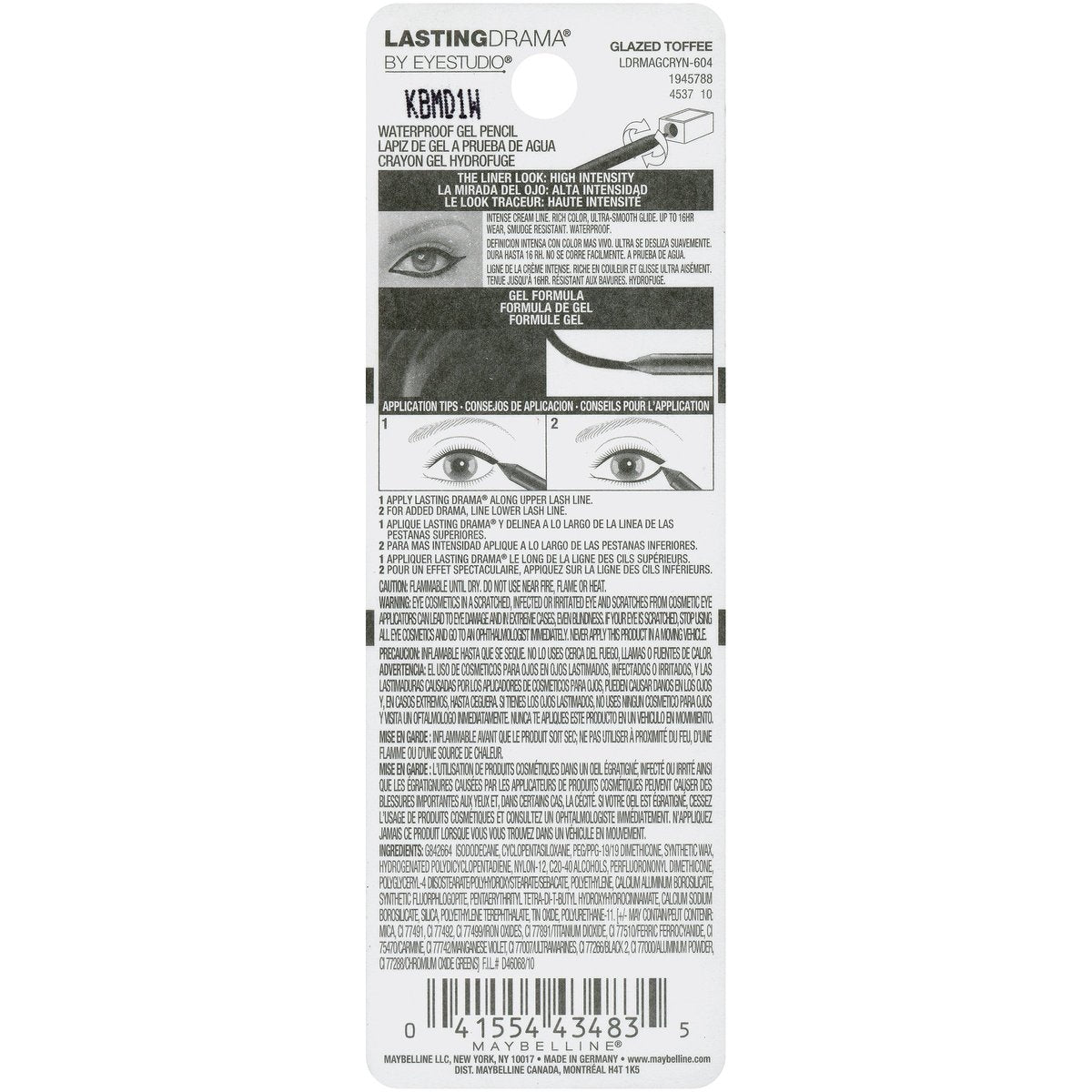 Maybelline Eyestudio Lasting Drama Waterproof Matte Gel Pencil Eyeliner - Glazed Toffee, 1 Count - görsel 5