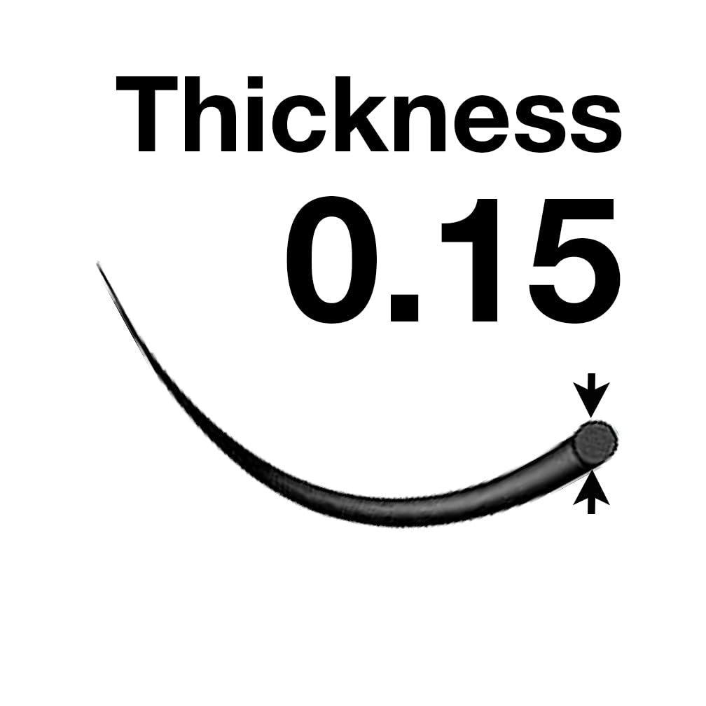 EMILYSTORES Volume Eyelash Extensions 0.15mm D Curl 10mm – 1 Pack Black False Lashes - görsel 5