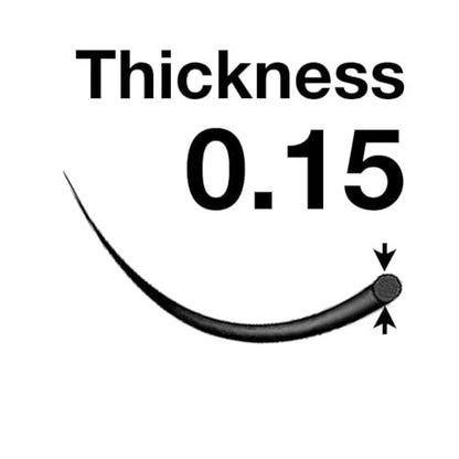 EMILYSTORES Volume Eyelash Extensions 0.15mm D Curl 10mm – 1 Pack Black False Lashes