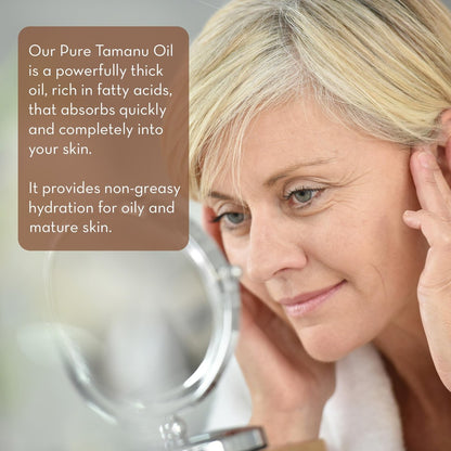 Pure Body Naturals Cold Pressed Tamanu Oil - 4 Fl Oz - Calms Irritated Skin & Moisturises Dry Scaly Skin Avelisse