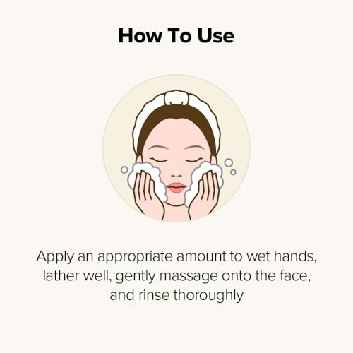 SKINFOOD Rice Daily Scrub Foam - Gentle Exfoliating Facial Cleanser with Fermented White Rice Bran Water for Men and Women, 5.07 fl. oz. Avelisse