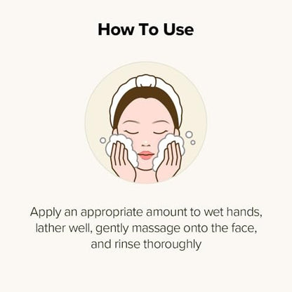 SKINFOOD Rice Daily Scrub Foam - Gentle Exfoliating Facial Cleanser with Fermented White Rice Bran Water for Men and Women, 5.07 fl. oz. Avelisse