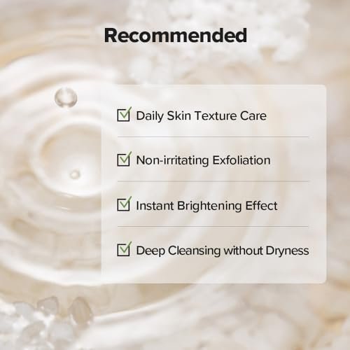 SKINFOOD Rice Daily Scrub Foam - Gentle Exfoliating Facial Cleanser with Fermented White Rice Bran Water for Men and Women, 5.07 fl. oz. Avelisse