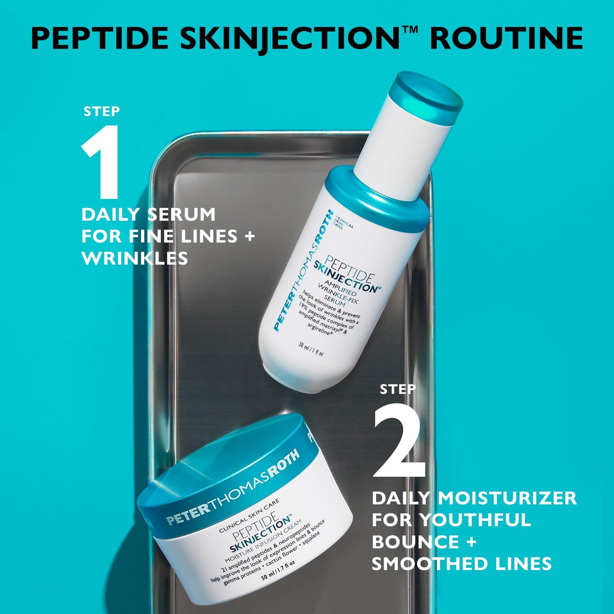 Peter Thomas Roth Peptide Skinjection Amplified Wrinkle-Fix Serum – Clinically Proven Anti-Aging Serum with Matrixyl and Argireline, Refillable, 1 Fl Oz Avelisse