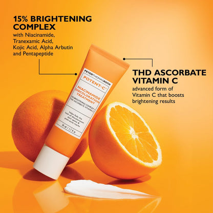 Peter Thomas Roth Potent-C Niacinamide Discoloration Treatment – Intensive Brightening Serum for Dark Spots & Post-Acne Marks Avelisse