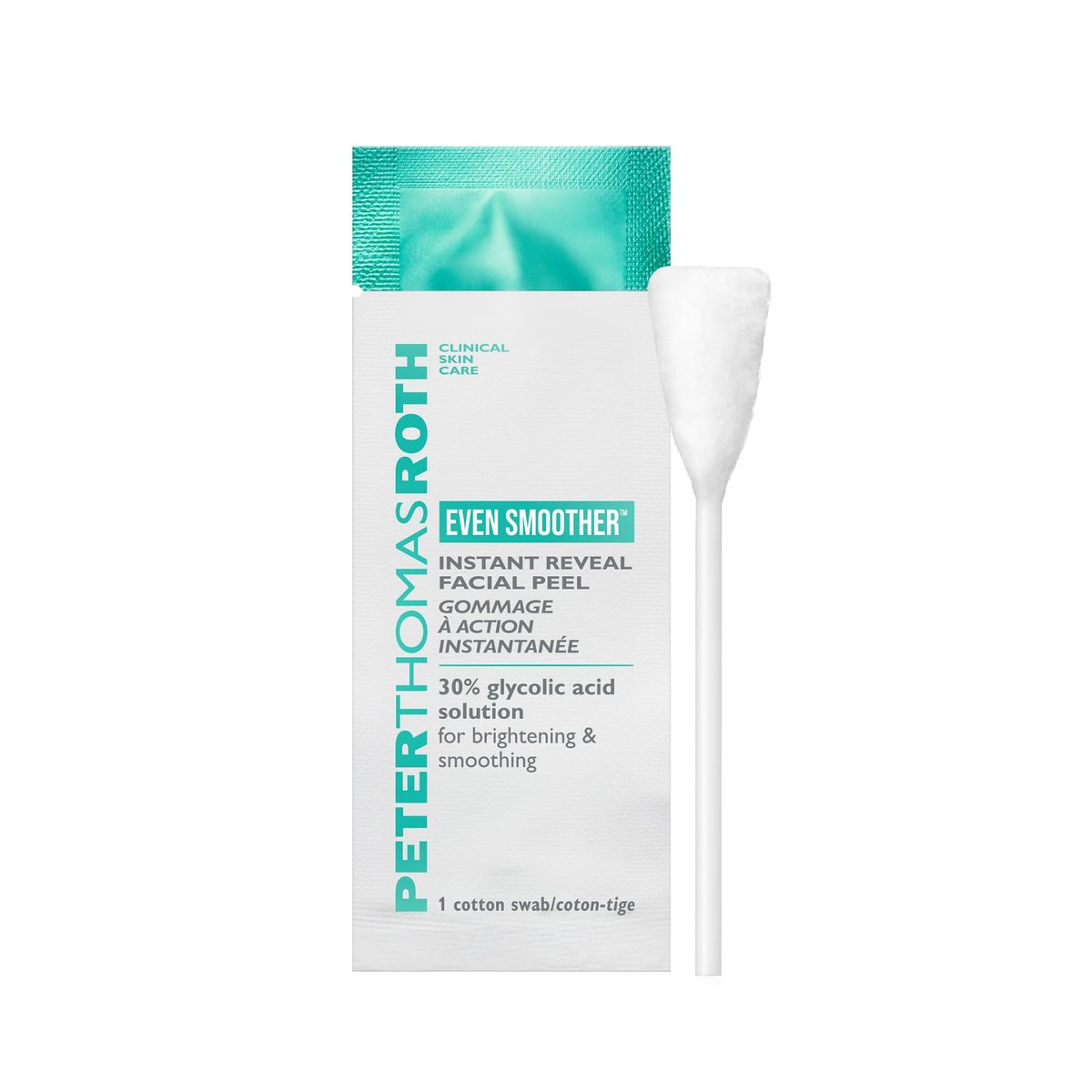 Peter Thomas Roth Even Smoother Instant Reveal Facial Peel – Glycolic Acid Exfoliator for Brightening (8 Pack) Avelisse