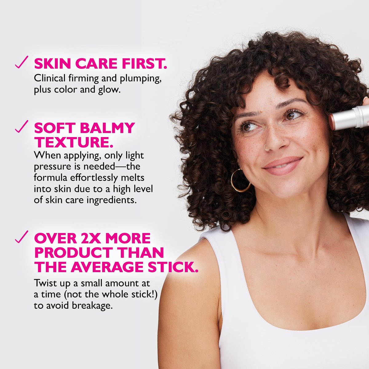 Peter Thomas Roth Instant FIRMx Collagen Bounce Stick, Sheer Glow - Firming & Illuminating Serum Stick - görsel 5