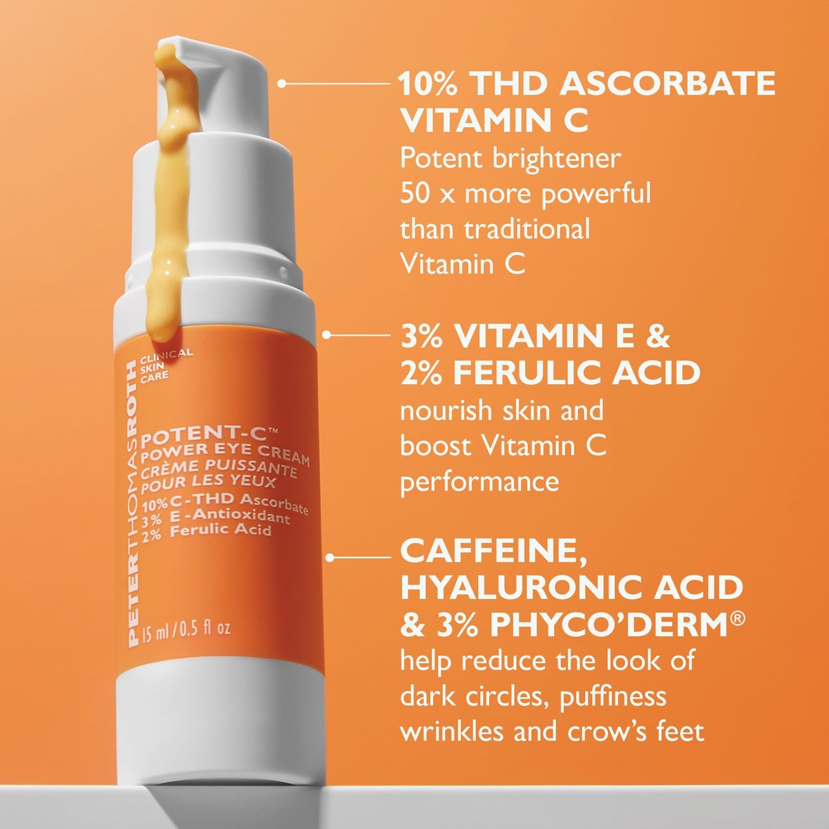 Peter Thomas Roth Potent-C Power Eye Cream - Brightening & Anti-Aging Treatment Avelisse