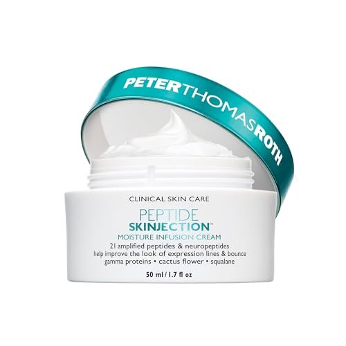 Peter Thomas Roth Peptide Skinjection Moisture Infusion Cream – Refillable Anti-Aging Moisturizer with 21 Peptides & Neuropeptides for Firmness, Elasticity, Fine Lines & Wrinkles Avelisse
