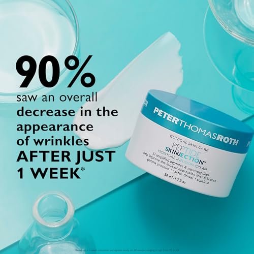 Peter Thomas Roth Peptide Skinjection Moisture Infusion Cream – Refillable Anti-Aging Moisturizer with 21 Peptides & Neuropeptides for Firmness, Elasticity, Fine Lines & Wrinkles Avelisse