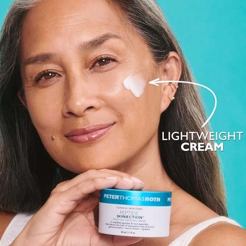 Peter Thomas Roth Peptide Skinjection Moisture Infusion Cream – Refillable Anti-Aging Moisturizer with 21 Peptides & Neuropeptides for Firmness, Elasticity, Fine Lines & Wrinkles Avelisse