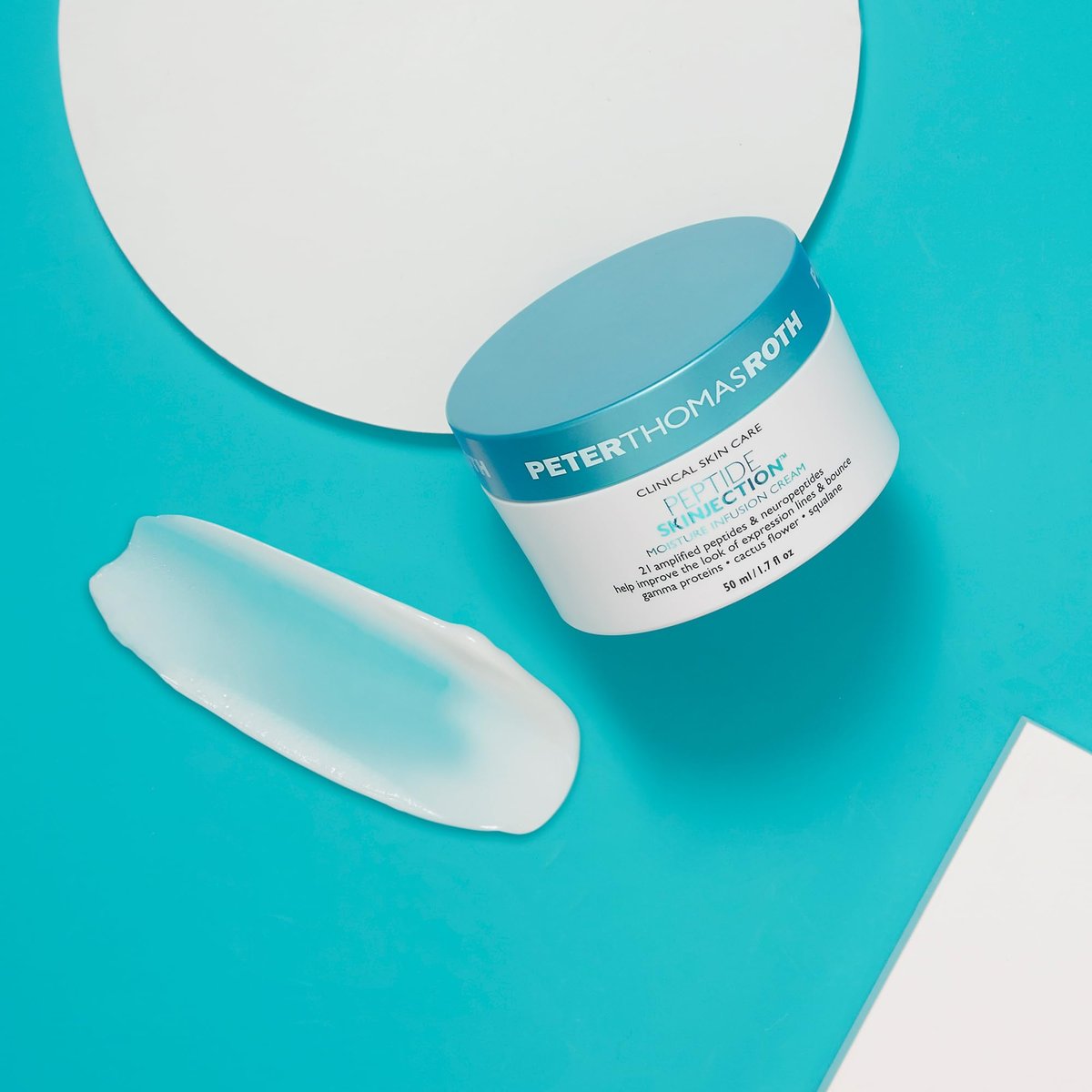 Peter Thomas Roth Peptide Skinjection Moisture Infusion Cream – Refillable Anti-Aging Moisturizer with 21 Peptides & Neuropeptides for Firmness, Elasticity, Fine Lines & Wrinkles Avelisse