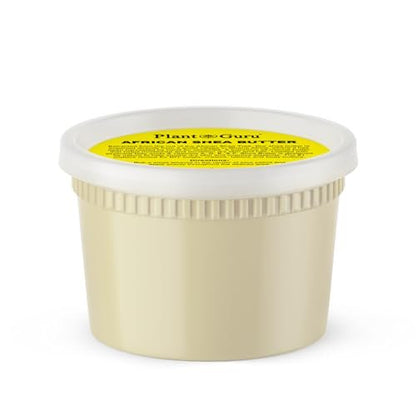 Plant Guru Raw African Shea Butter 16 oz. - 100% Pure Unrefined Ivory - Natural Moisturizer for Dry Skin, Hair Growth & DIY Soap Making Avelisse