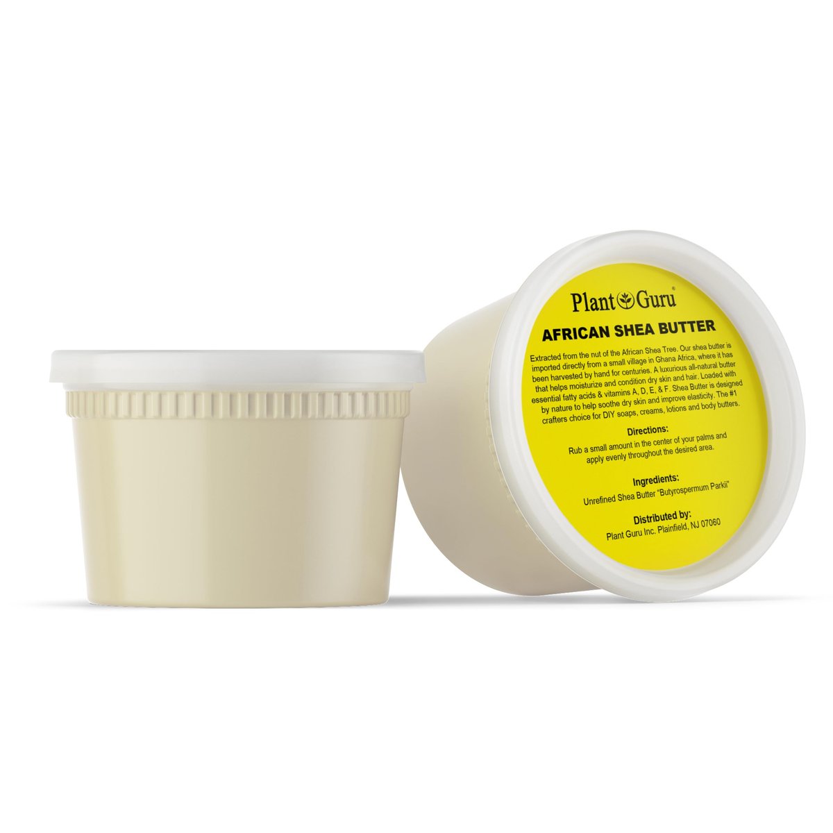 Plant Guru Raw African Shea Butter 16 oz. - 100% Pure Unrefined Ivory - Natural Moisturizer for Dry Skin, Hair Growth & DIY Soap Making Avelisse