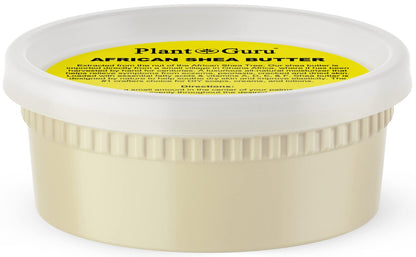 Plant Guru Raw African Shea Butter 8 oz – 100% Pure, Unrefined Ivory Shea Butter for Dry Skin, Face, Hair & DIY Soap Making