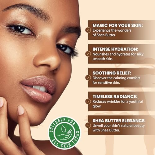 Plant Guru Raw African Shea Butter 8 oz – 100% Pure, Unrefined Ivory Shea Butter for Dry Skin, Face, Hair & DIY Soap Making - görsel 8