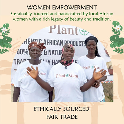 Plant Guru Raw African Shea Butter 8 oz – 100% Pure, Unrefined Ivory Shea Butter for Dry Skin, Face, Hair & DIY Soap Making