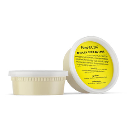 Plant Guru Raw African Shea Butter 8 oz – 100% Pure, Unrefined Ivory Shea Butter for Dry Skin, Face, Hair & DIY Soap Making