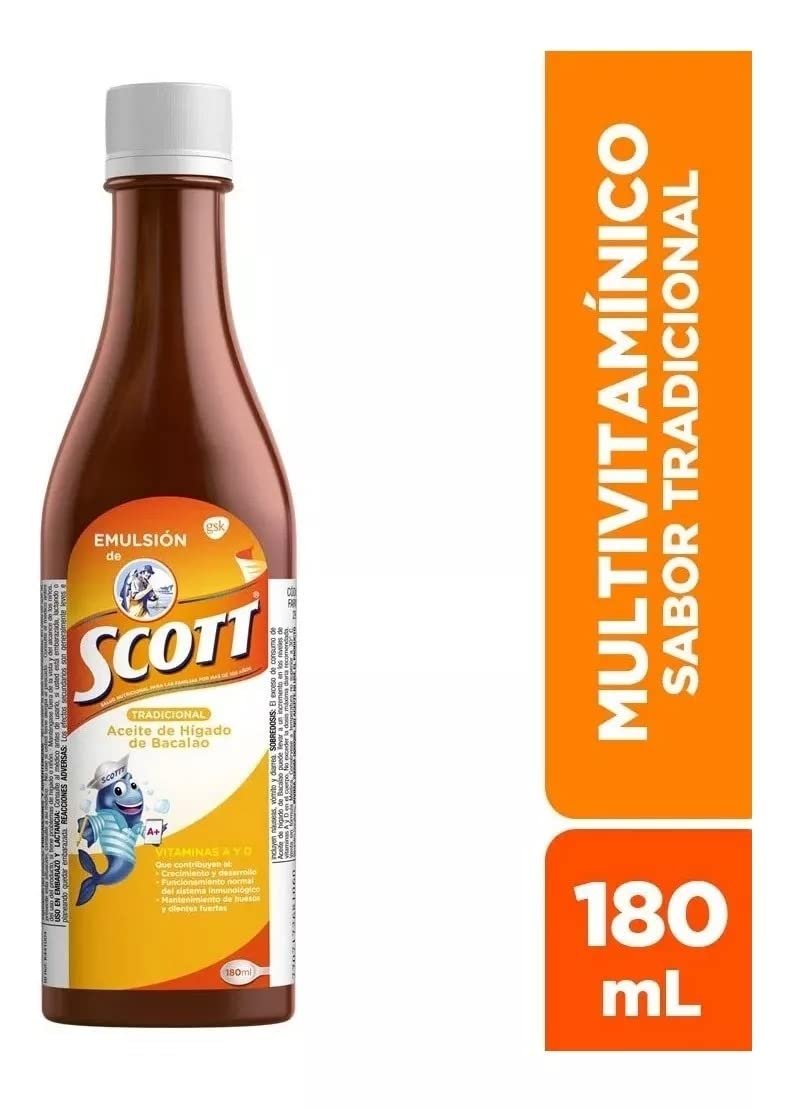 Emulsion Scott Tradicional Hand Wash - 180 mL (6.08 Fl Oz) - Nourishing Orange Scent Avelisse