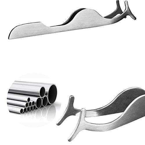 TinkSky Stainless Steel False Eyelash Applicator & Remover Clip Tweezers (Silver) - görsel 10