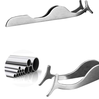 TinkSky Stainless Steel False Eyelash Applicator & Remover Clip Tweezers (Silver)