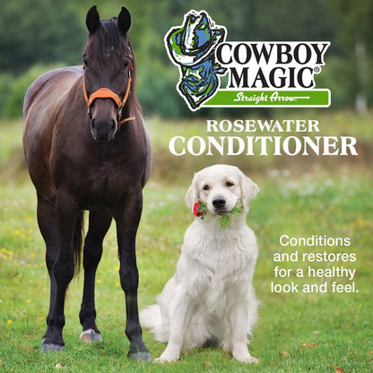 Cowboy Magic Shampoo, Conditioner & Detangler Set - 32 oz Each + 4 oz Shine - 3-Pack for Horses Avelisse