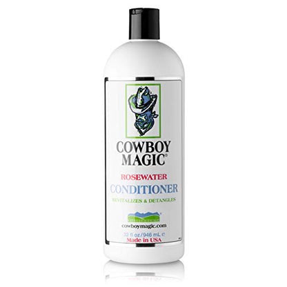 Cowboy Magic Shampoo, Conditioner & Detangler Set - 32 oz Each + 4 oz Shine - 3-Pack for Horses Avelisse