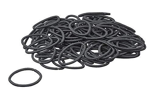 Scunci Thick Hair Black Elastics – All Day Strong Hold No-Damage, 5mm Thickness, 24-Pieces per Pack (2-Pack) - görsel 6