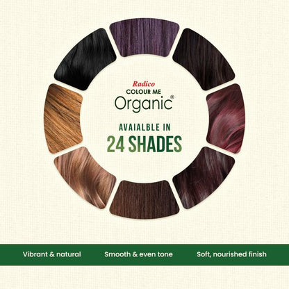 Radico Colour Me Organic Hair Colour - Soft Black (100g) | Permanent Natural Hair Dye