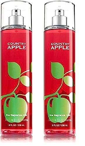 Bath & Body Works Country Apple Fine Fragrance Mist - 8 oz (Pack of 2) Avelisse