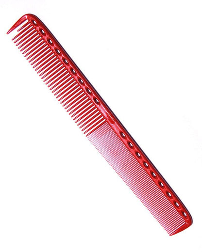 YS Park 335 Fine Cutting Comb (Extra Long) - Red | Professional Hairdressing Comb