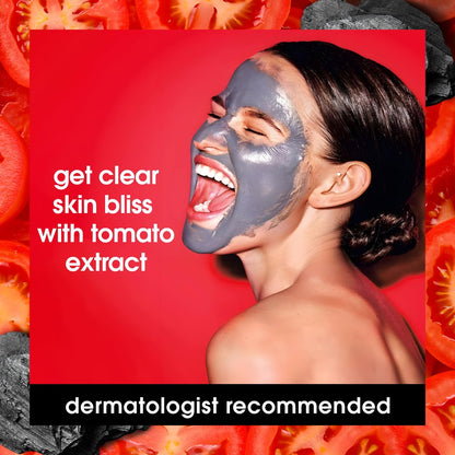 Yes To Tomatoes Clear Skin Detoxifying Charcoal Mud Mask with Salicylic Acid for Acne Prone Skin, 2 Fl Oz